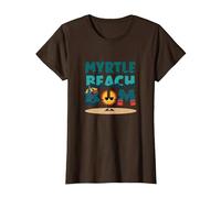 Myrtle Beach Bum Vacation Sun Fun Beach Amante Regalo Maglietta, Donna, Marrone, 3XL