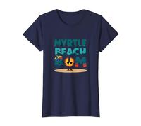 Myrtle Beach Bum Vacation Sun Fun Beach Amante Regalo Maglietta, Donna, Navy, XS