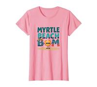 Myrtle Beach Bum Vacation Sun Fun Beach Amante Regalo Maglietta, Donna, Rosa, M