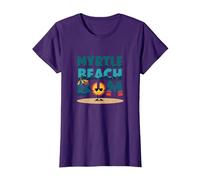 Myrtle Beach Bum Vacation Sun Fun Beach Amante Regalo Maglietta, Donna, Viola, M