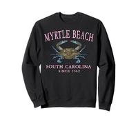 Myrtle Beach, Carolina del Sud, dal 1562, Blu, Rosa Granchio Felpa