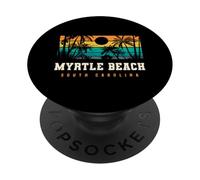 Myrtle Beach Carolina del Sud Retro Tramonto PopSockets PopGrip Adesivo