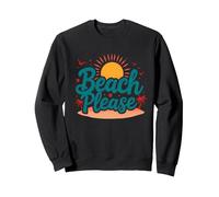 Myrtle Beach Please Vacation Summer Fun Arte costiera Felpa, Unisex per Adulti, Nero, XXL