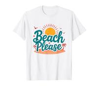 Myrtle Beach Please Vacation Summer Fun Arte costiera Maglietta, Uomo, Bianco, 6XL