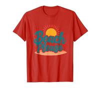 Myrtle Beach Please Vacation Summer Fun Arte costiera Maglietta, Uomo, Rosso, M