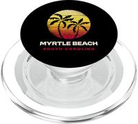 Myrtle Beach South Carolina Retro Tramonto Palme PopSockets PopGrip per MagSafe