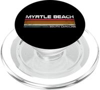 Myrtle Beach, strisce da viaggio retrò della Carolina del Sud PopSockets PopGrip per MagSafe