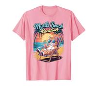 Myrtle Beach Vacation Gatto Vacay Travel Funny Mom Maglietta