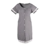 MYSANITY Camicia parto aperta cotone melange con pizzo 1 St