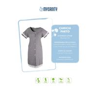 MYSANITY Camicia parto aperta cotone melange con pizzo 1 St