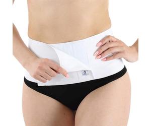 MYSANITY Fascia Bassa Post Parto Regolabile in Cotone, Bianco, LXL