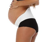 MYSANITY - Fascia Gravidanza con Sostegno Lombare e Schiena - Pancera Gravidanza Traspirante e Confortevole, Bianco, S Donna
