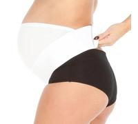 MYSANITY - Fascia Gravidanza Sostegno Pancia e Schiena per il Massimo Comfort Premaman - Pancera Gravidanza con Supporto Addominale e Lombare, Bianco, LXL Donna