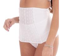MYSANITY Fascia Post Parto Modellante con Tulle Ricamato, Bianco, M