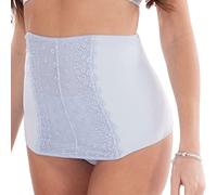 MYSANITY Fascia Post Parto Modellante con Tulle Ricamato, Blu, S