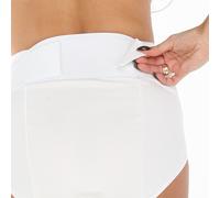 MYSANITY - Guaina Gestante Regolabile I Supporto Addominale I Leggera, Traspirante e Confortevole I Sgambatura Anatomica per una Migliore Circolazione, Bianco, S Donna