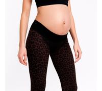 MYSANITY Leggings Premaman Leo Tabacco con Fascia di Sostegno 1 St
