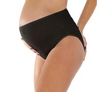MYSANITY - Mutande Premaman Cotone e Modal Vita Alta I Slip Gravidanza Super Comodi per Ogni Fase della Gravidanza, Nero, XXL Donna
