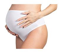 MYSANITY - Mutande Premaman Cotone e Modal Vita Alta I Slip Gravidanza Super Comodi per Ogni Fase della Gravidanza, Bianco L Donna