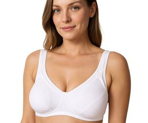 MYSANITY® Reggiseno Allattamento Fibra Cava Coppa D Bianco 1 St