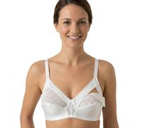 MYSANITY® Reggiseno Allattamento in cotone con pizzo coppa C Bianco 1