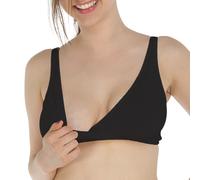 MYSANITY® Reggiseno Allattamento notte Bamboo Nero 1 St
