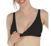 MYSANITY Reggiseno Allattamento Notte in Bamboo, Nero, 4C