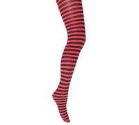 Mysasi London - Collant - ragazza Multicolore Nero e rosso