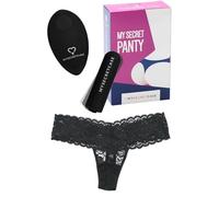 MySecretCase Mutandine Vibranti con Telecomando - Vibratoreper Donna Professionale, Sex Toys Coppia, Vibratore Clitoride Femminile, Stimolatore Toy Vibrante Donne Piccolo, Mutande a distanza (M/L)