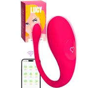 MySecretCase Ovetto Vibrante con App da Telefono Vibratoreper Donna Punto G Squirting 7 Modalità di Vibrazioni e 3 di Intensità Vibratoreper Donna Piccolo Impermeabile (Rosa)