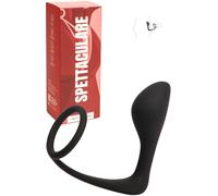 MySecretCase Plug Anale con Anello Pene Stimolatore Prostata per Lui Cock Ring Plug Anale-Dilatore Uomo Donna in Silicone 2 in 1 Butt Plug Dildo Anale Sexytoysys Coppia Waterproof