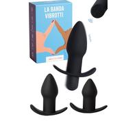 MySecretCase Plug Anale-Dilatatore Donna- Plug Anale Vibratoreper Donna Professionale Telecomando, Stimolatore Anal con Comando a Distanza morbido, Vibratori Sessuali Prostata (Cool Team)