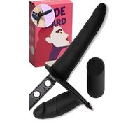 MySecretCase Strapon Dildo Doppio 15cm + 8,5cm Strap On con Telecomando Strapon. Anale. Indossabile 7 Modalità di Vibrazione e 3 Livelli di Intensità Sexytoysys Donna Coppia Dildo Anale