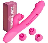 MySecretCase Vibratore Rabbit Punto G Stimolatore Clitoride 4 Testine
