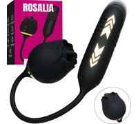 MySecretCase Vibratoreper Donna Clitoride 10 Licking 10 Thrusting Lingua Vibrante Stimolatore Clitoride Femminile Silicone Vibratore Anale Vibratore Spinta Ricaricabile IPX6 Sexytoysys Coppia