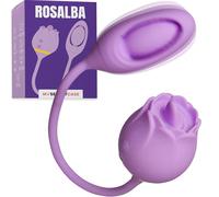 MySecretCase Vibratoreper Donna Clitoride 10 Licking 10 Thrusting Lingua Vibrante Stimolatore Clitoride Femminile Silicone Vibratore Anale Vibratore Spinta Ovetto Vibrante IPX6 Sexytoysys Coppia USB