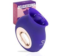MySecretCase Vibratoreper Donna Clitoride, Stimolatore Clitoride Femminile, Lecca Clitoride Femminile, Vibratoreper Donna Piccolo, 9 Modalità di Vibrazione, Vibratore Lingua, Impermeabile, USB