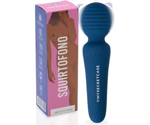 MySecretCase Vibratoreper Donna Professionale - Massaggiatore Wand Stimolatore Per Clitoride, Vibratore Mini Stimolatore Clitoride Femminile, Sextoys Donne Massaggiatore Muscolare (Blu)