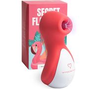 MySecretCase Vibratoreper Donna Professionale - Succhia Clitoride Potentissimo, Vibratore Clotoride Femminile Piccolo, Stimolatore Silenzioso per Coppie, Sextoys Masturbatori Donne (Flamingo Rosa)