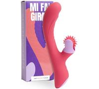 MySecretCase Vibratoreper Donna Punto G Squirting 21cm Vibratore Rabbit Vibratoreper Donna Clitoride 9 Modalità Vibrazione, 6 di Rotazione Lingua Vibrante Clitoride Sexytoysys Coppia Squirting