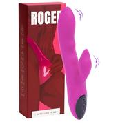 MySecretCase Vibratoreper Donna Punto G Squirting 21cm Vibratore Rabbit Vibratoreper Donna Clitoride 10 Modalità Vibrazione, 2 Motori Indipendenti, Corpo Flessibile IPX7, Sexytoysys Coppia