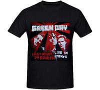 Myseek Green Day Last Night On Earth Live in Tokyo Men's Relaxed Fit Cotton T Shirt Size L