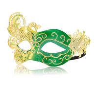 MYSEUNI Maschera veneziana in metallo con farfalla per martedì grasso, feste in costume, carnevale