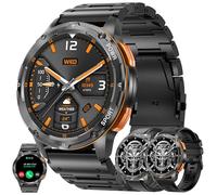 MYSHUN AMOLED Smartwatch da uomo da 1,43" con funzione telefonica, 5 ATM Smart Watch Tracker di attività con 100 modalità sportive, contapassi, monitor del sonno, orologio da polso per iOS Android