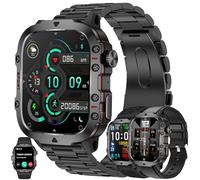 MYSHUN Smartwatch Donna Chiamata Bluetooth e Risposta Vivavoce Smart Watch Contapassi Cardiofrequenzimetro Sonno 123 Modalità Sport Notifiche Messaggi Orologio Fitness Tracker per Android iOS (Nero)