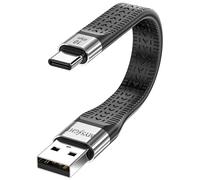 Mysight Cavo corto [14 cm], cavo corto da USB A a USB C, trasferimento dati 10 Gbps, ricarica rapida 3.0 QC, compatibile con Samsung Galaxy S25 S24, iPhone 16 Pro/16ProMax/16/16Plus MacBook Air/Pro