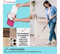 MySimaa by blumfeldt Professional Glisten Spray Mop lavapavimenti con serbatoio