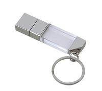 MySixKeen 16 GB USB 2.0 Crystal Flash Drive Trasparente Pen Drive in Vetro novità Simpatico Memory Stick Thumb Drive Pendrive con Design Portachiavi