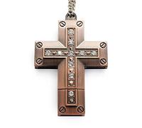 MySixKeen Gioielli a Forma di Croce 64 GB USB 2.0 Flash Drive Pendrive Memory Stick Thumb Drive U Disk con Design Portachiavi