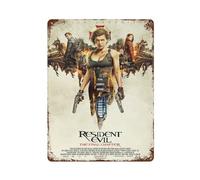 MYSJWLPOT Targa in metallo con stampa del film Resident Evil, decorazione da parete, poster in metallo moderno, decorazione per la casa, bar, negozio, decorazione vintage, 39,9 x 30 cm